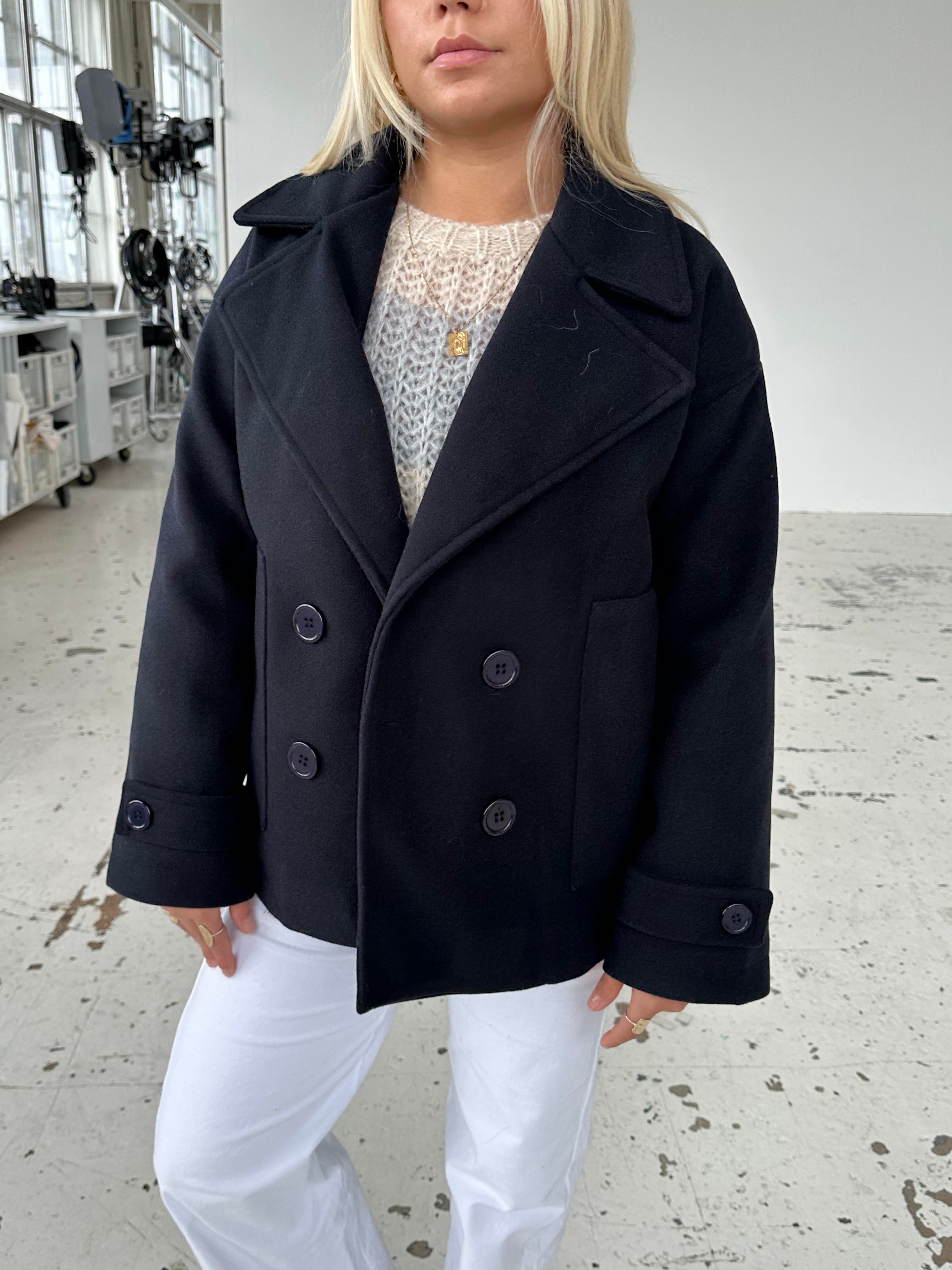 Raverya – Klassieke Dubbelknoop Peacoat