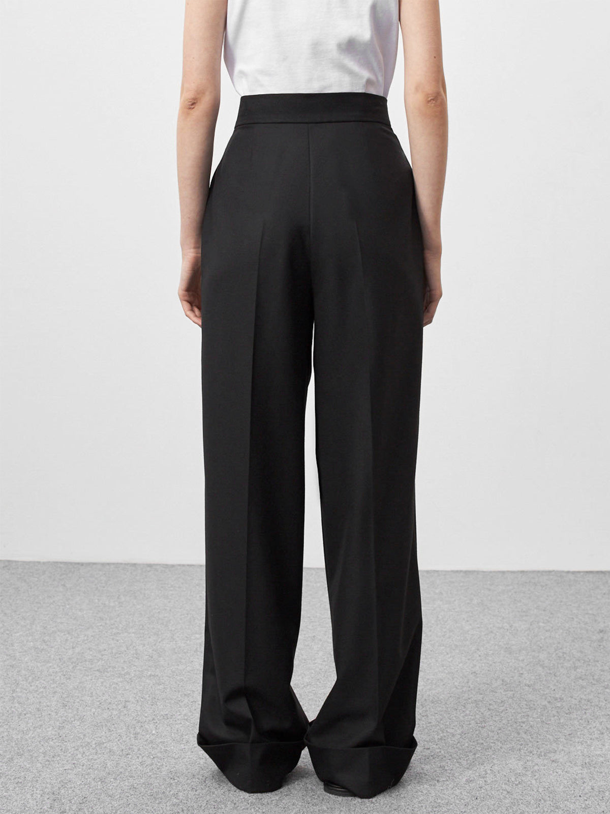 Nostalgia Geplooide Wide Leg Broek
