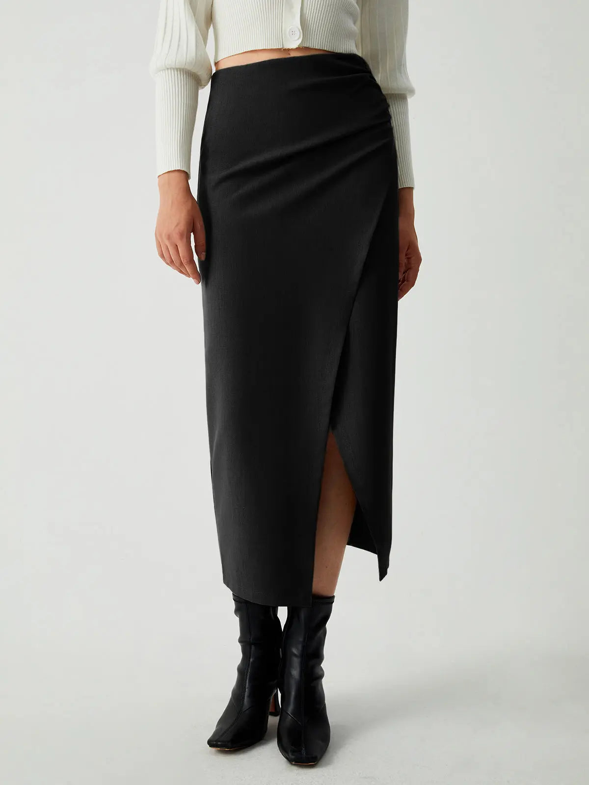 Raverya - Maple Wrap Slit Midi rok