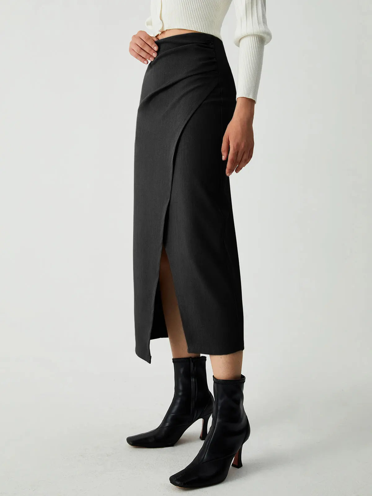 Raverya - Maple Wrap Slit Midi rok