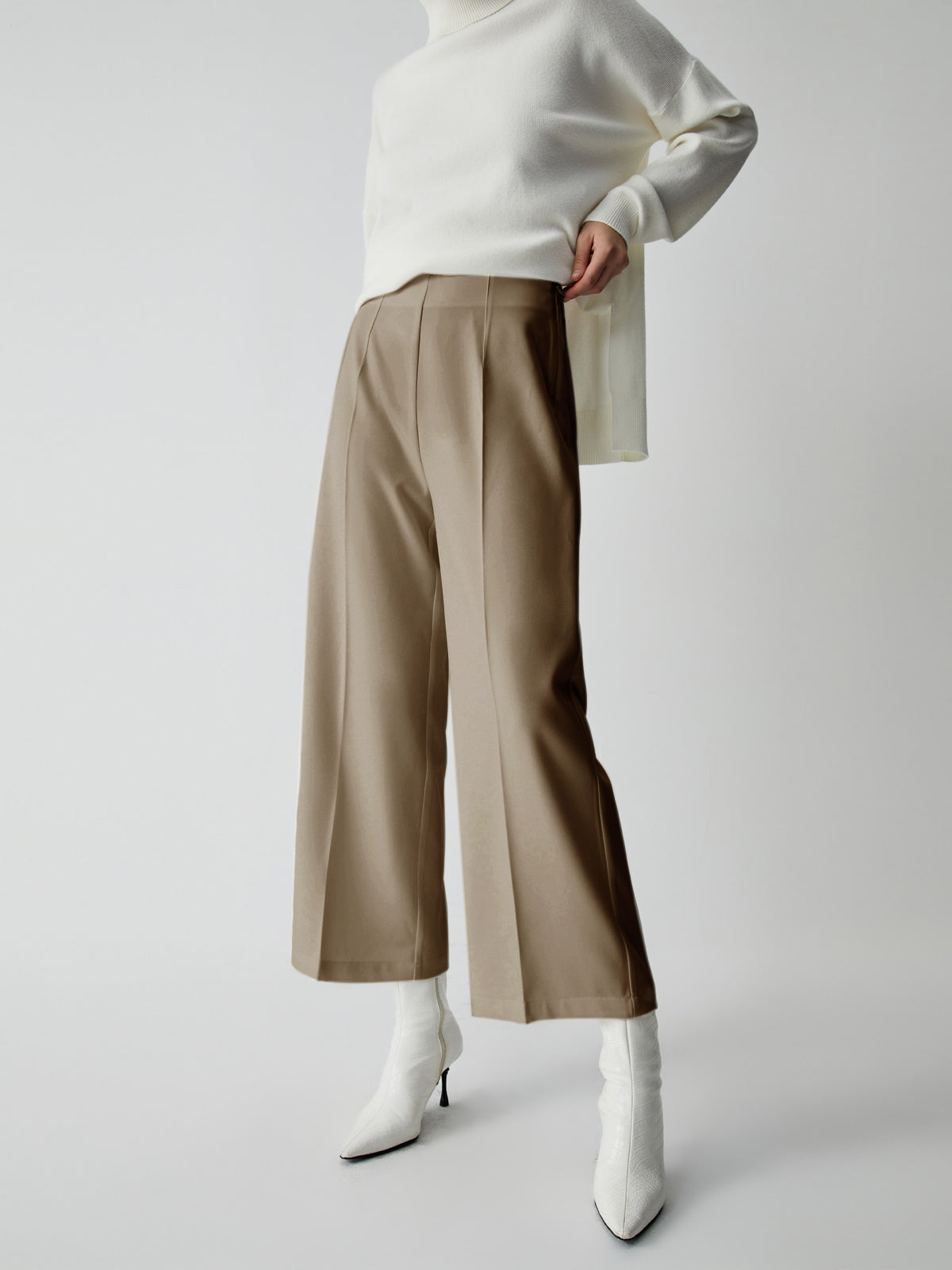 Elegante Wide Leg Culotte Broek