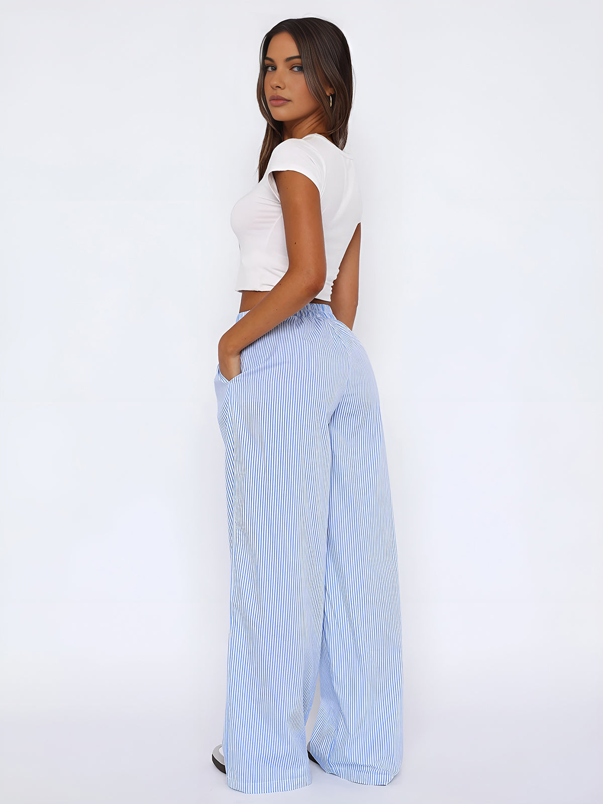 Gestreepte Lange Broek