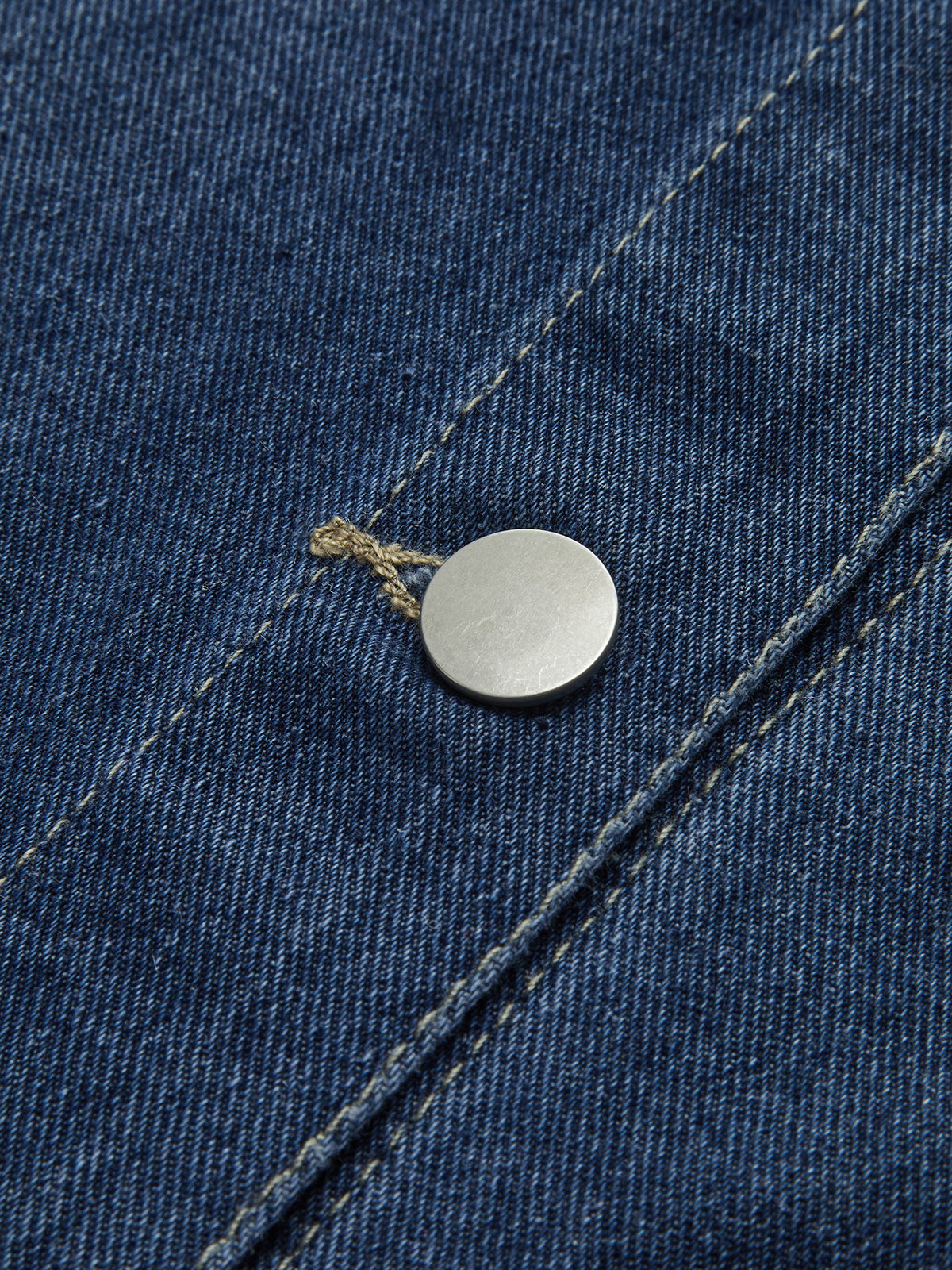 Raverya - Casual Denim Jas Met Revers En Knoopsluiting