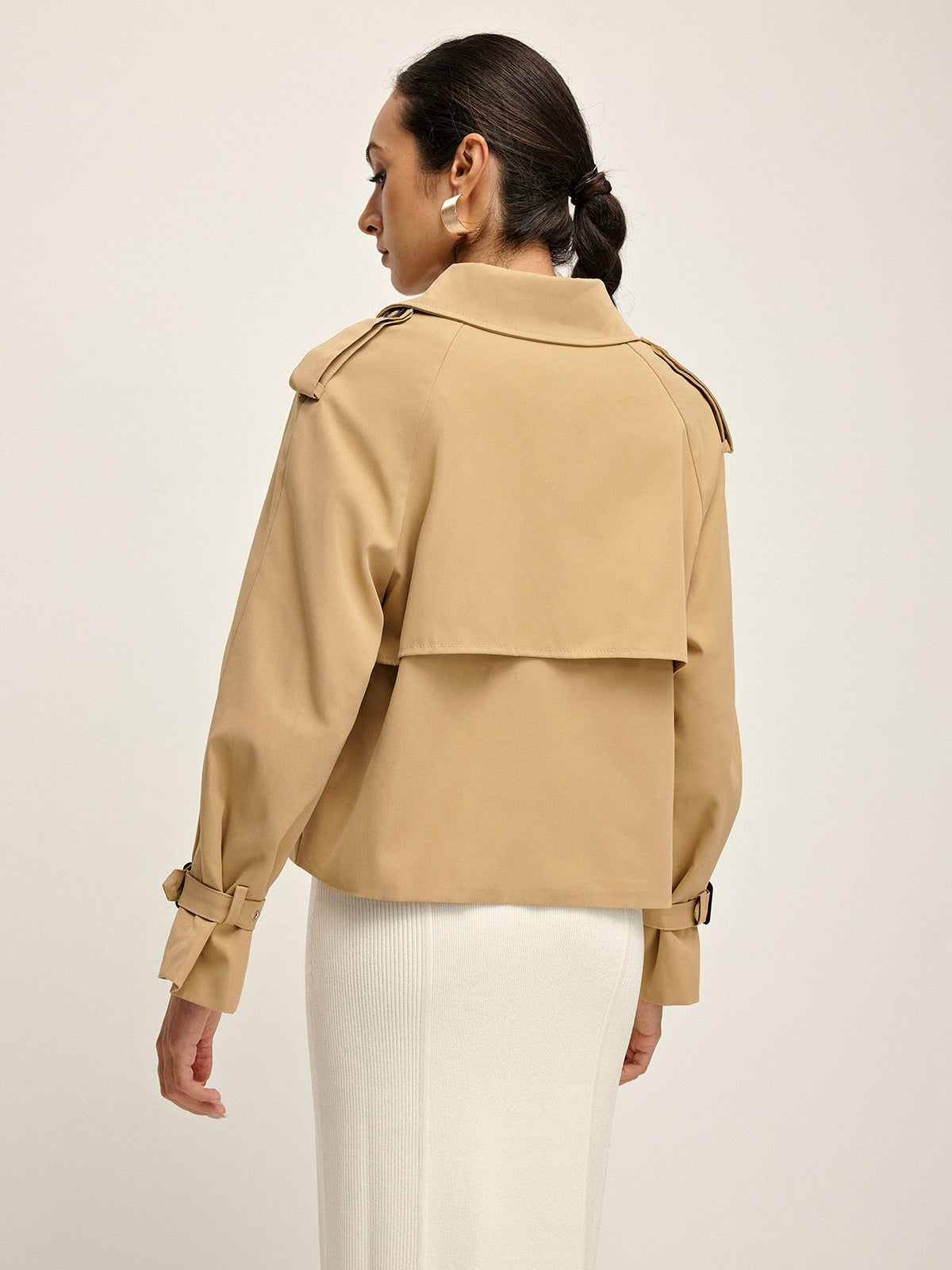 Raverya - Trenchcoat Met Revers En Knoopsluiting
