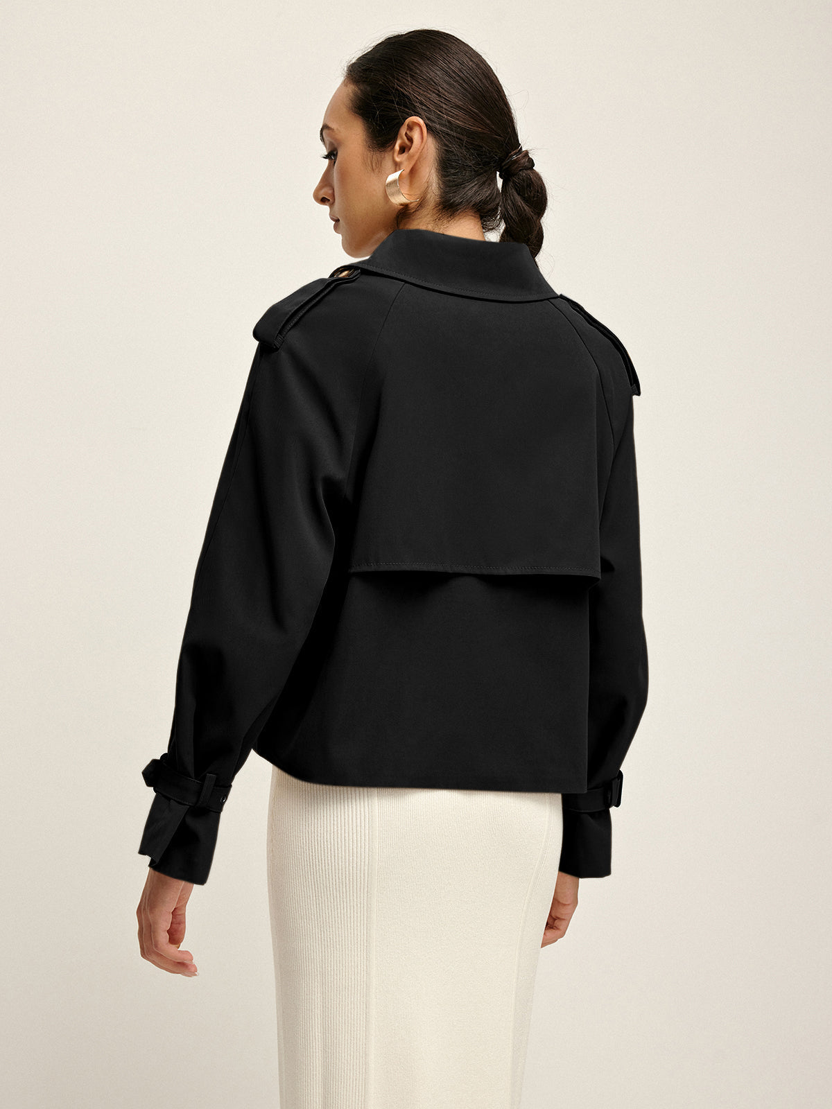 Raverya - Trenchcoat Met Revers En Knoopsluiting