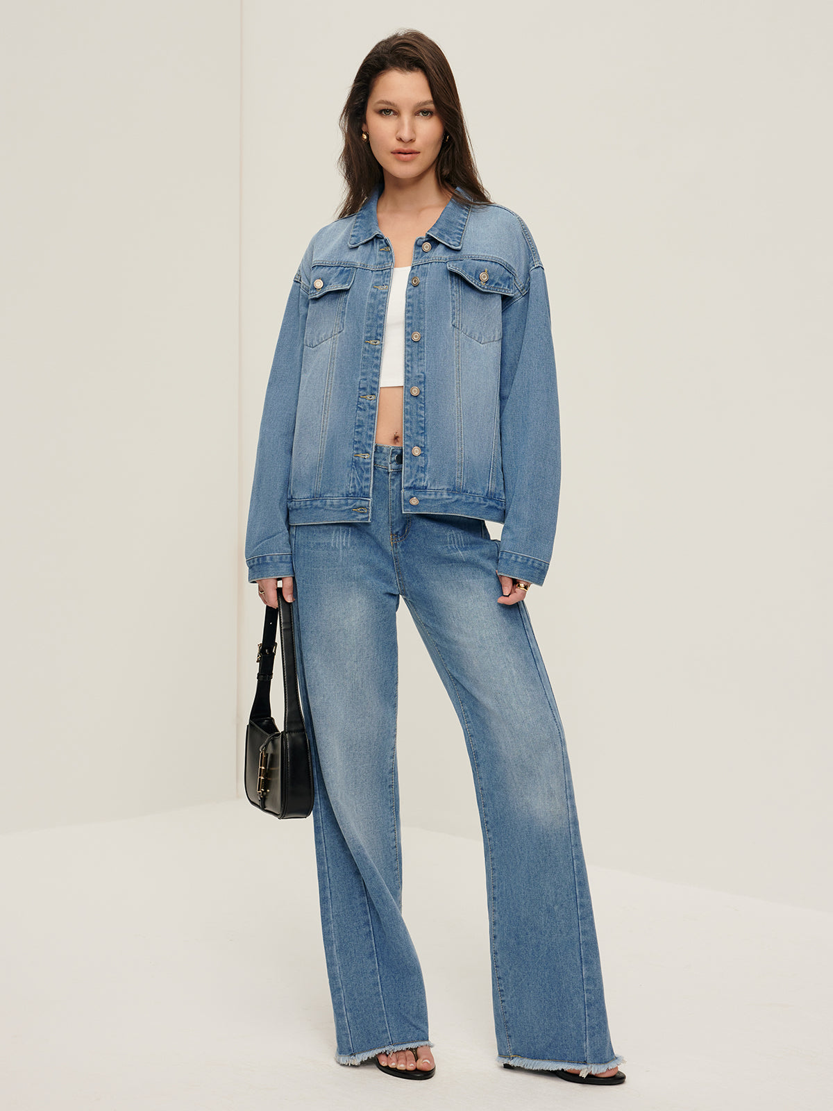 Raverya - Revers Zakken Denim Jacket