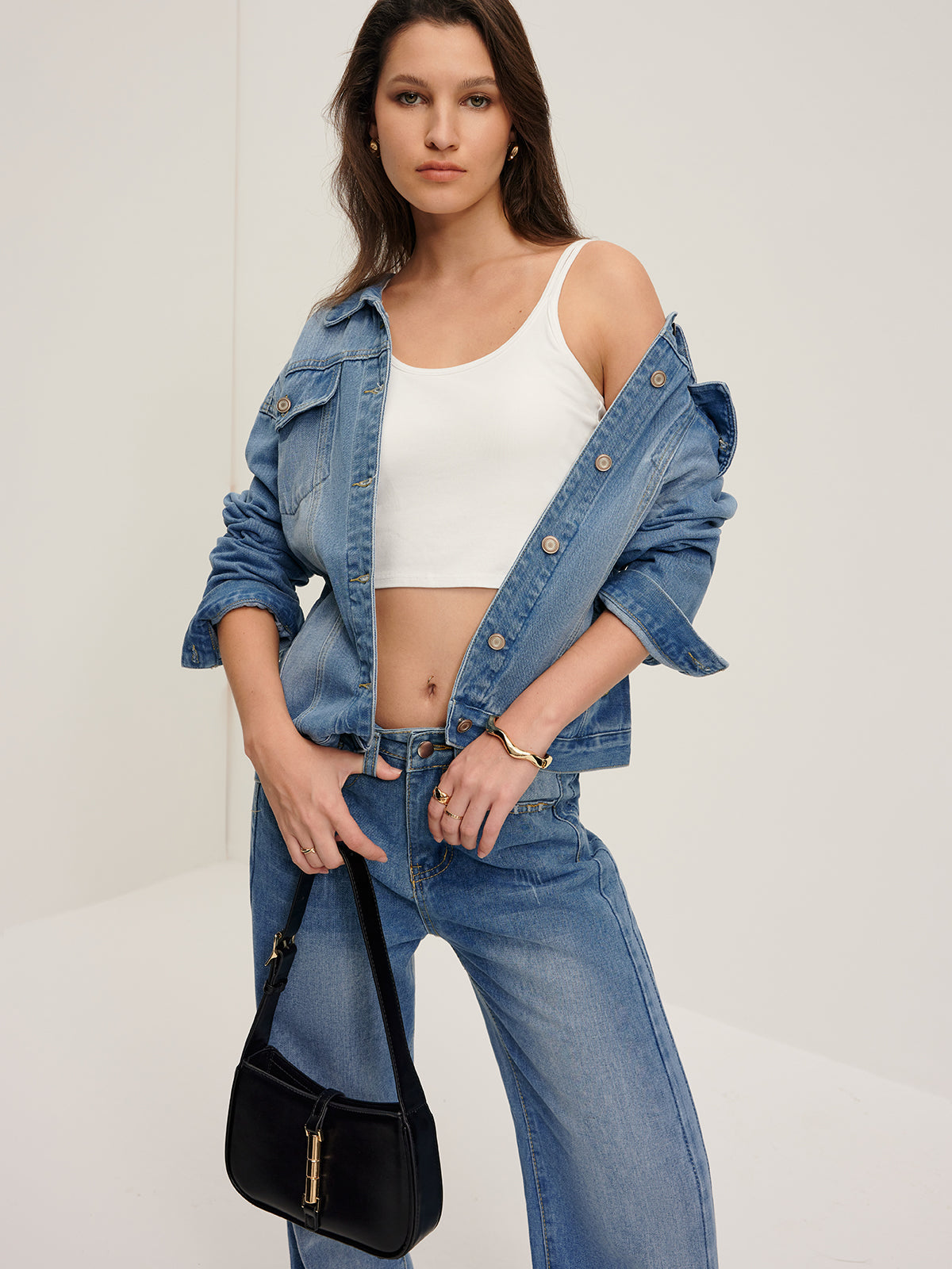 Raverya - Revers Zakken Denim Jacket