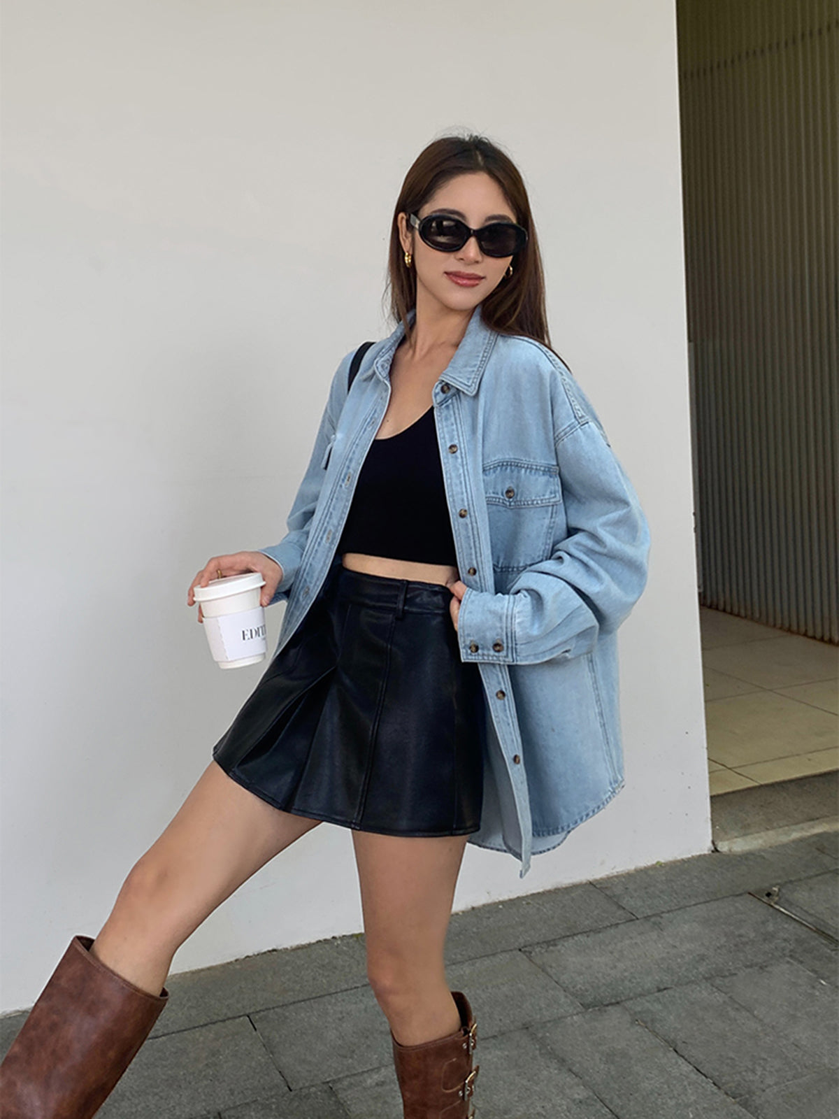 Raverya - Revers Zakken Denim Jacket