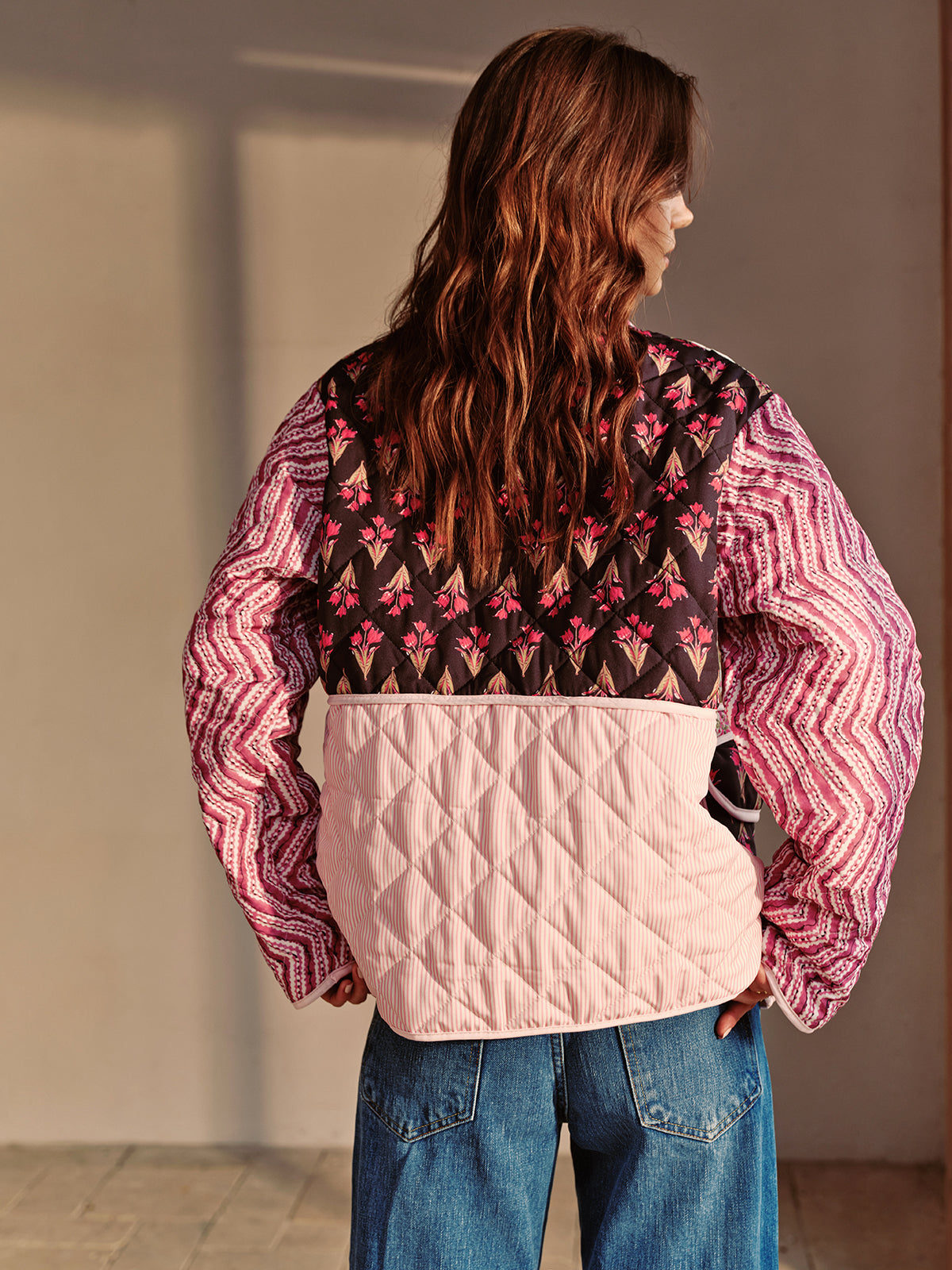 Raverya - Boheme Bloemenprint Winterjas