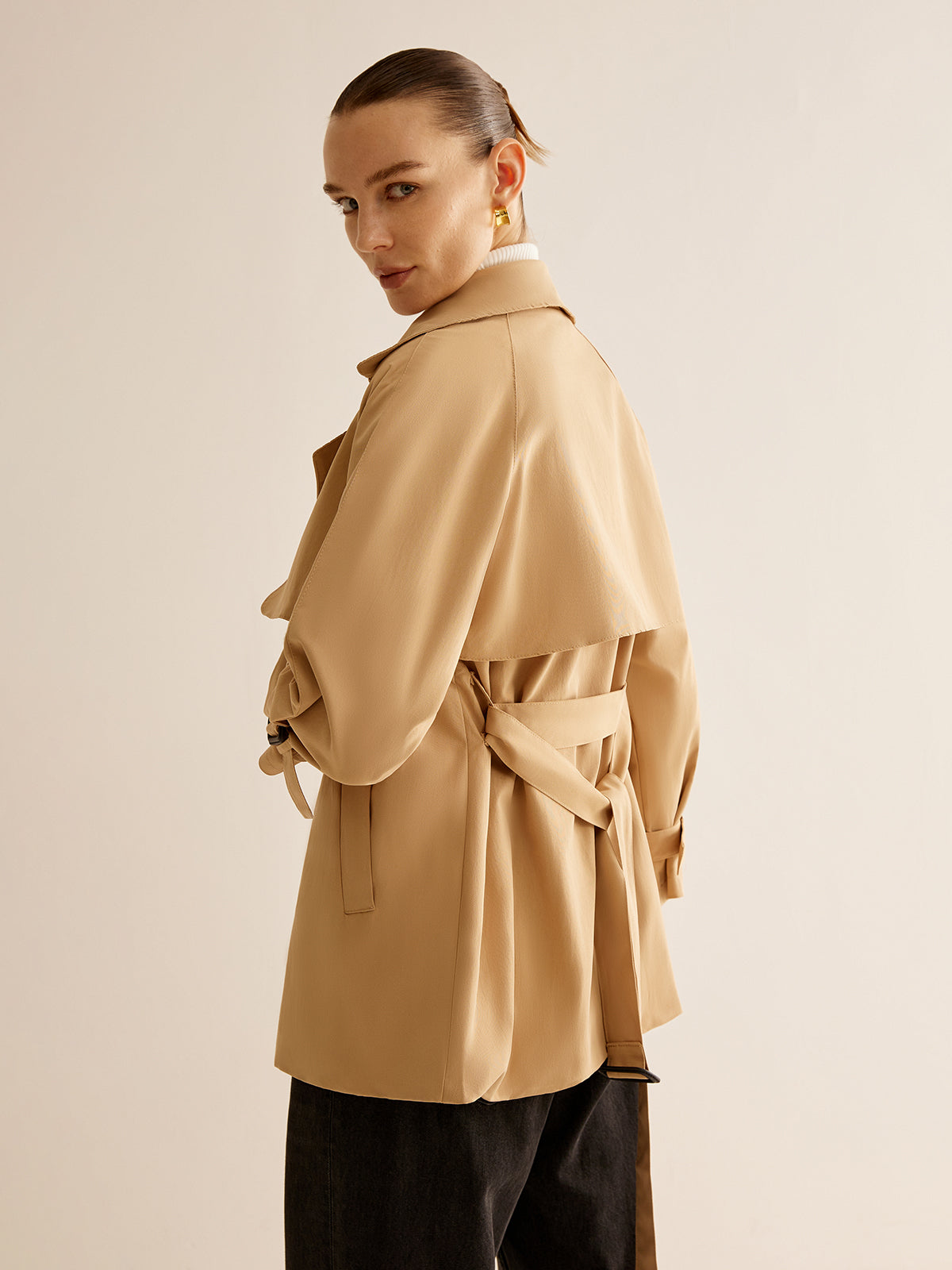 Raverya - Trenchcoat Met Riem En Gespsluiting