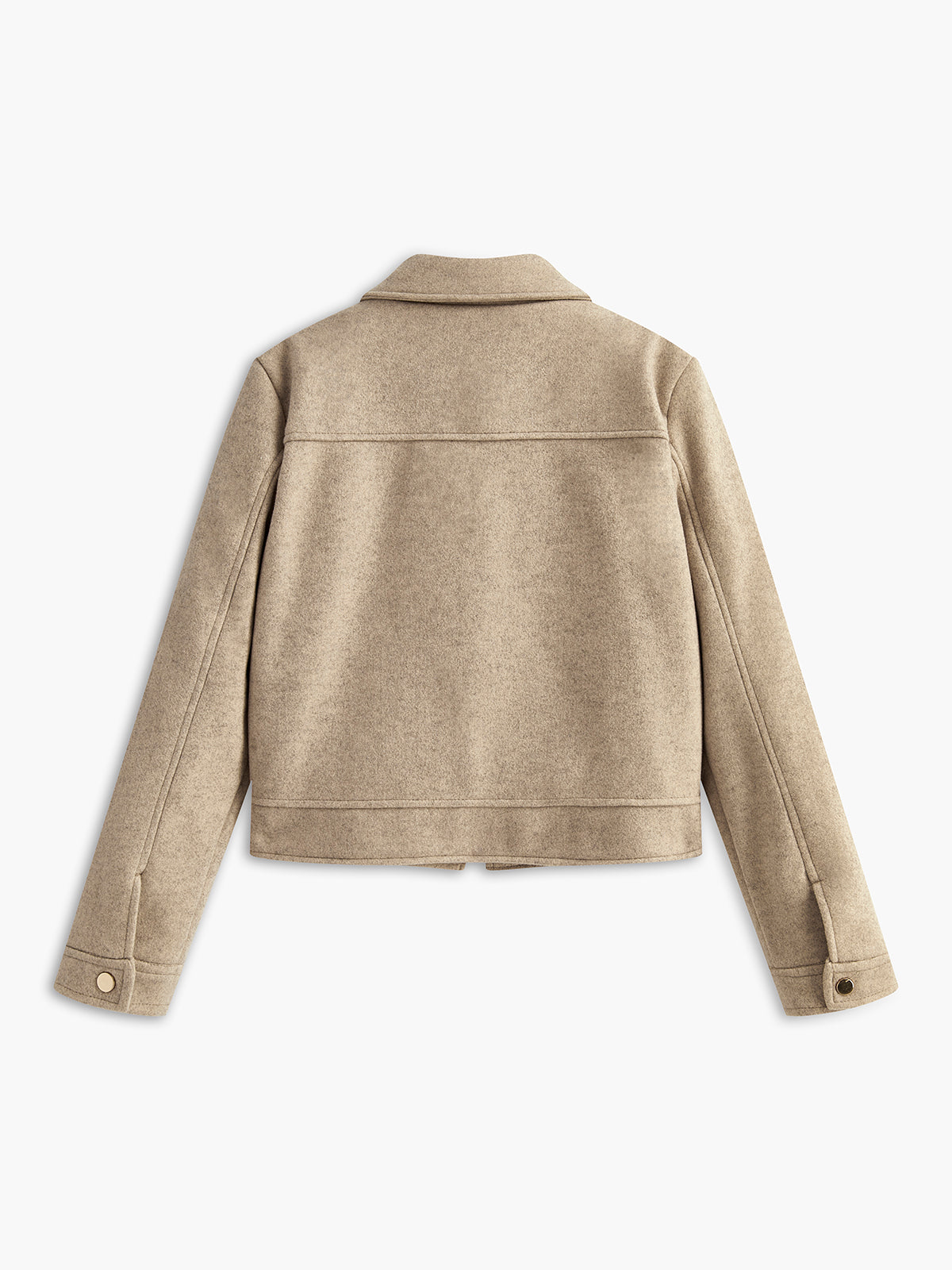 Raverya - Tweed Kraag Rits Jas