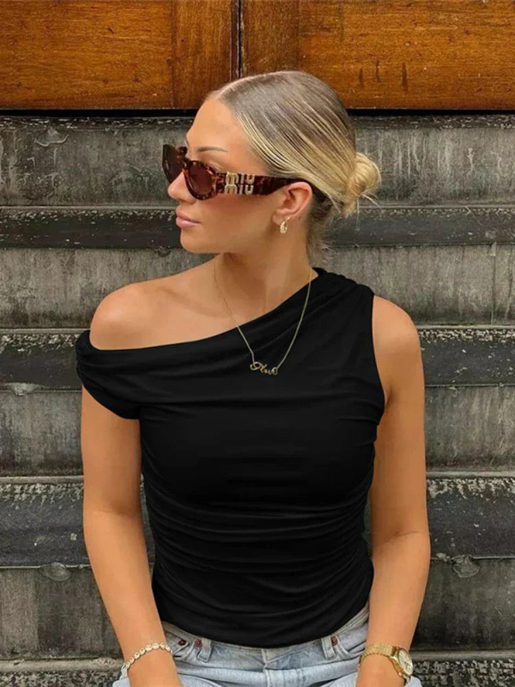 Getrokken Off The Shoulder Blouse Top