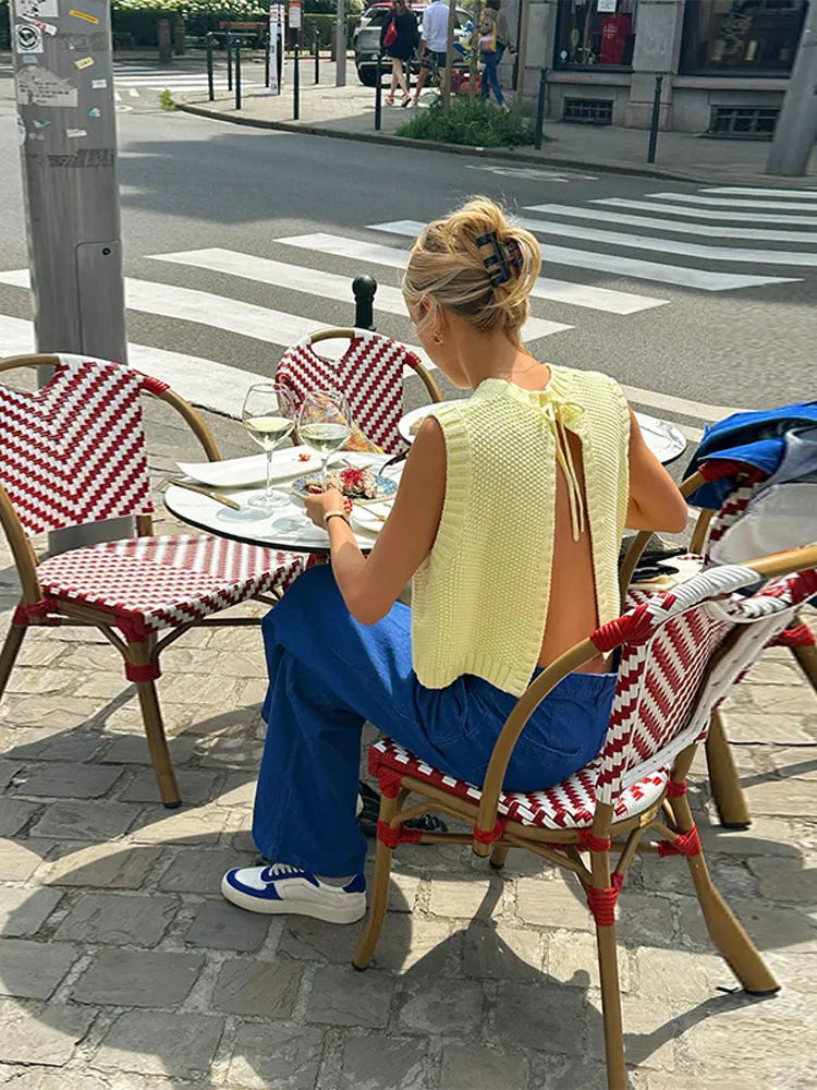 Damestop Tiana Gebreide top