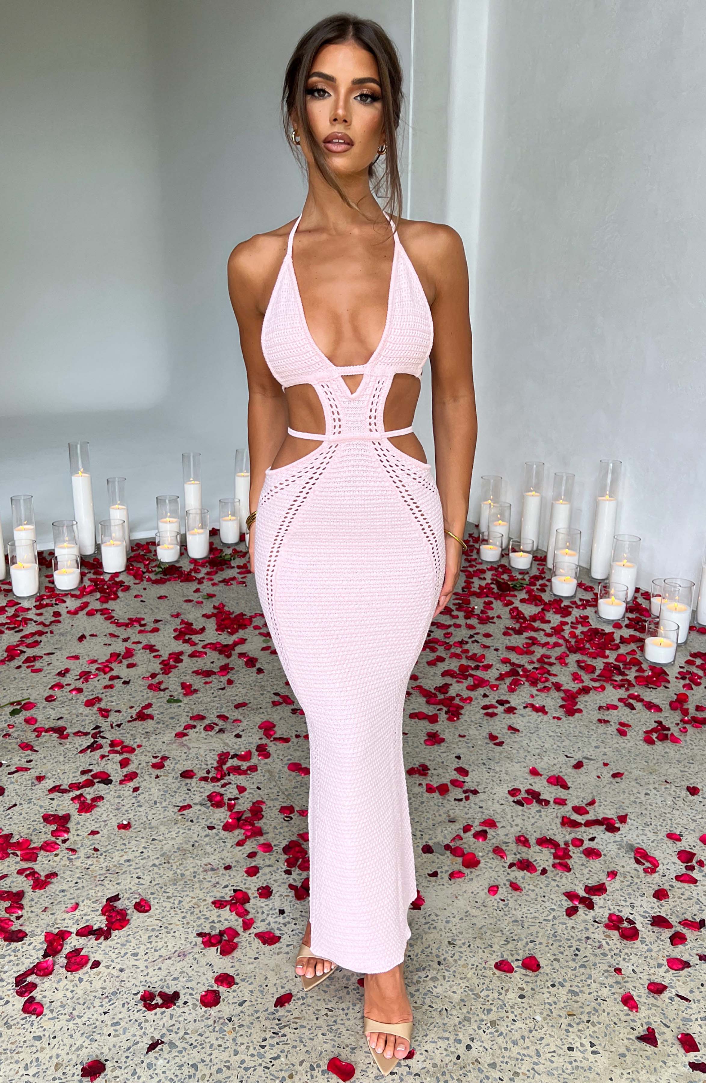 Raverya Maxi Jurk- Blush