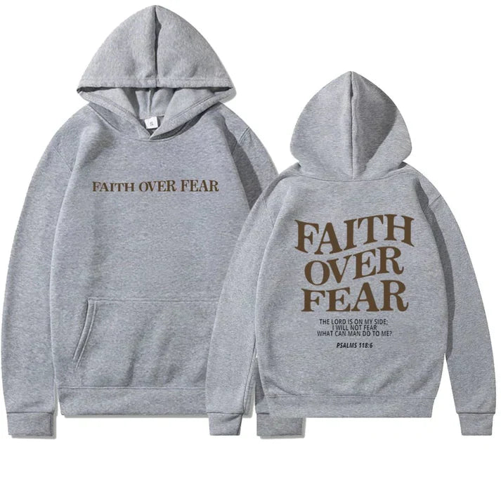 Faith Over Fear - Grote unisex hoodie