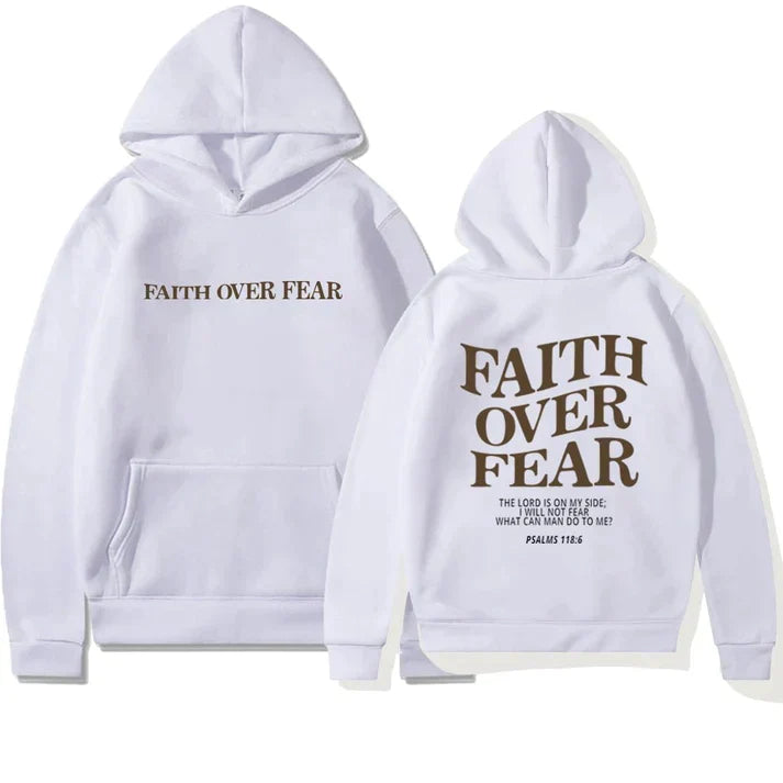 Faith Over Fear - Grote unisex hoodie