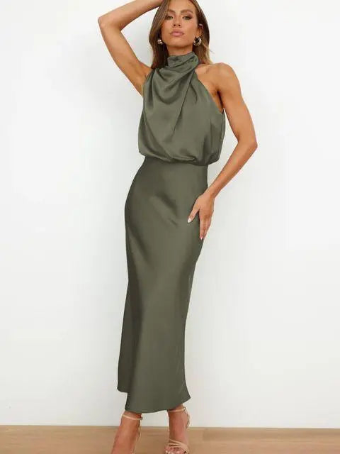 Raverya- Elegante Satijnen Cocktailjurk