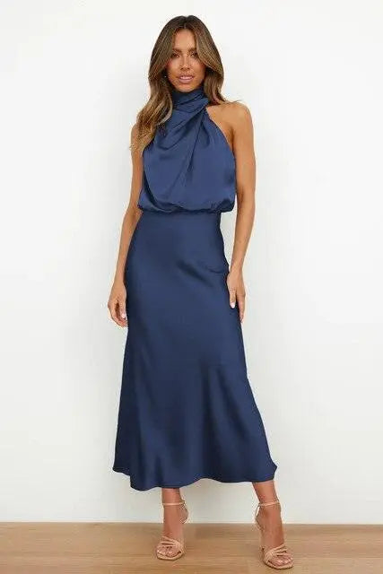 Raverya- Elegante Satijnen Cocktailjurk