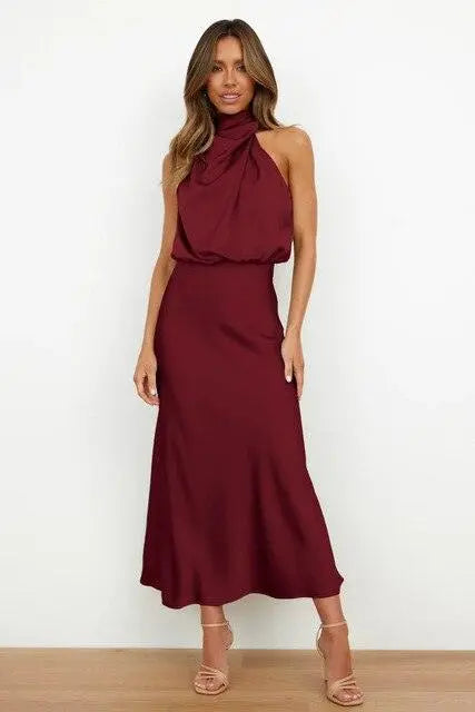 Raverya- Elegante Satijnen Cocktailjurk