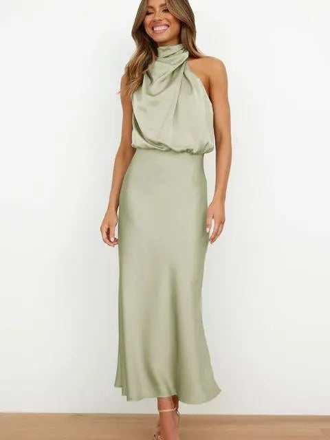Raverya- Elegante Satijnen Cocktailjurk
