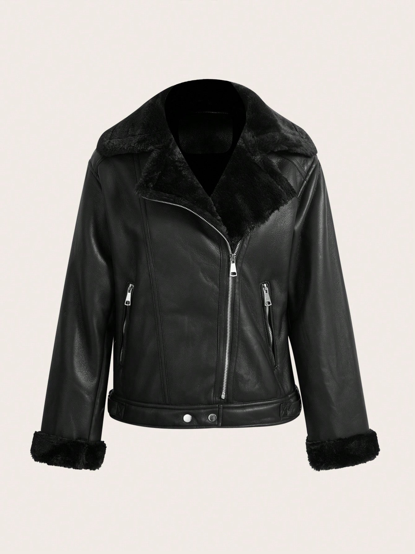 Raverya - Zwart Motorjack Dames