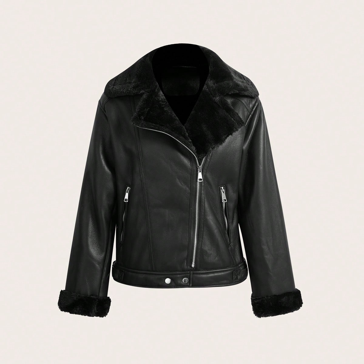Raverya - Zwart Motorjack Dames