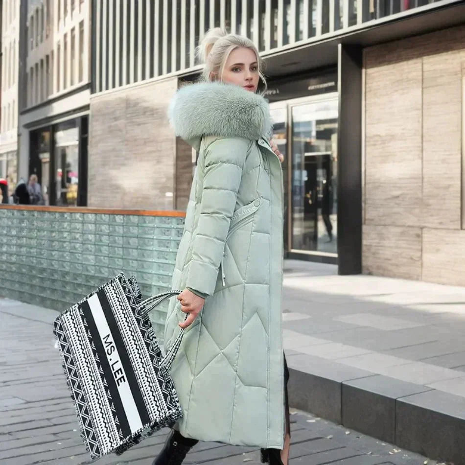 Raverya - Puffer Jas met Imitatiebont