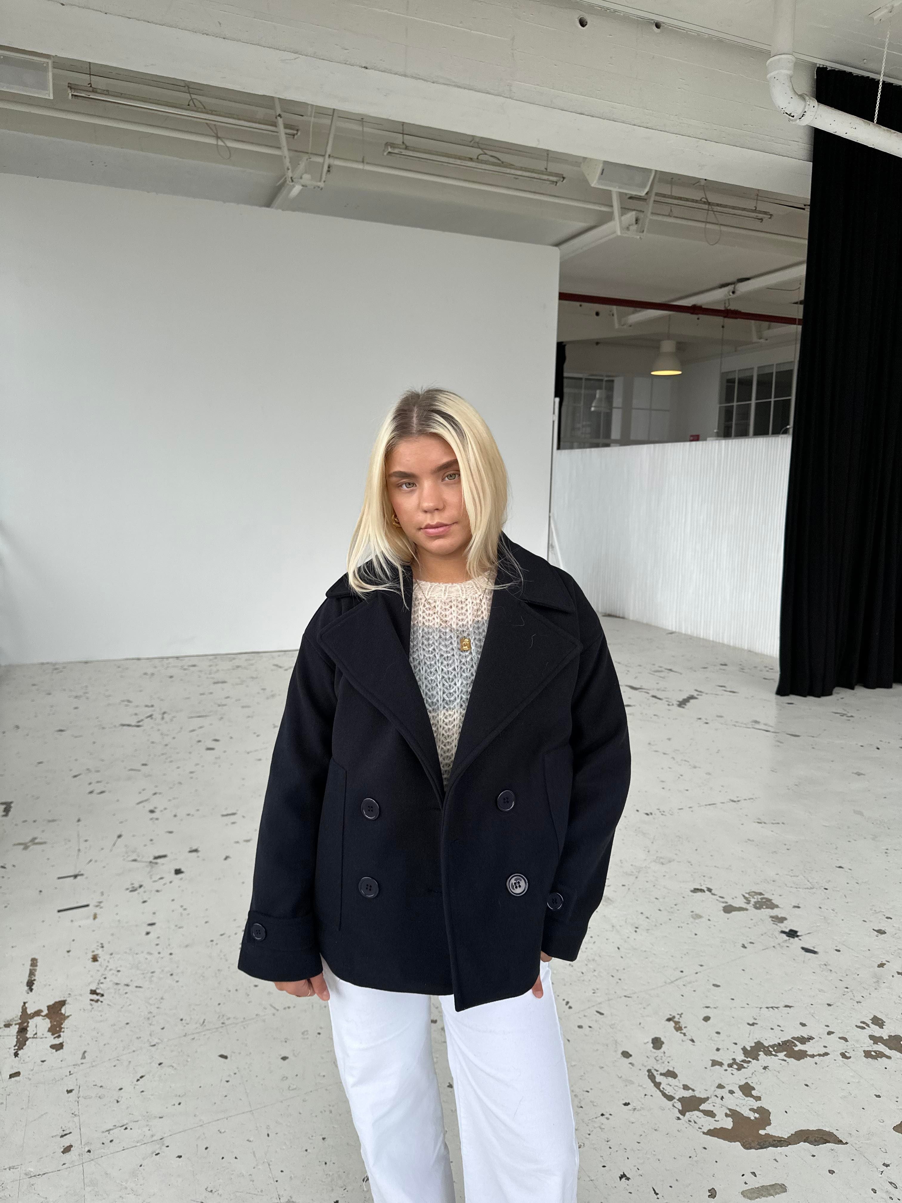 Raverya – Klassieke Dubbelknoop Peacoat