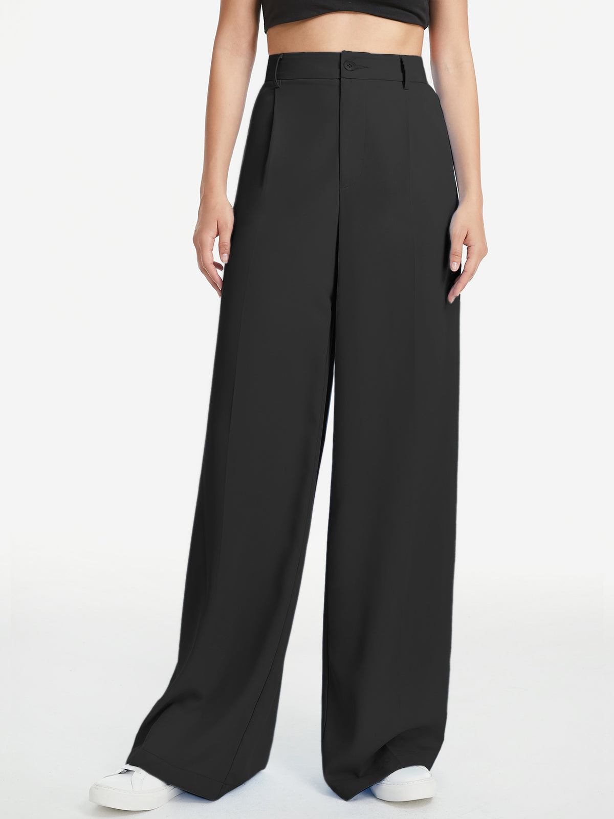 Hoge Taille Wide Leg Relaxte Broek