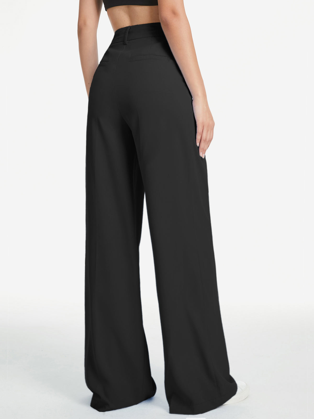 Hoge Taille Wide Leg Relaxte Broek