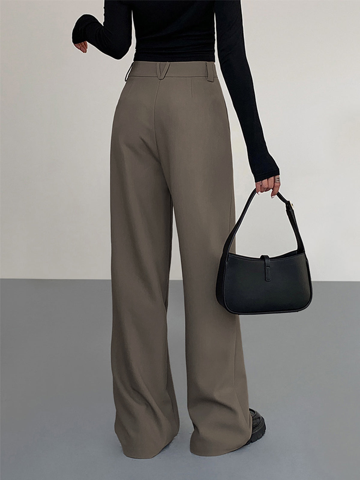 Business Casual Geplooide Dress Broek