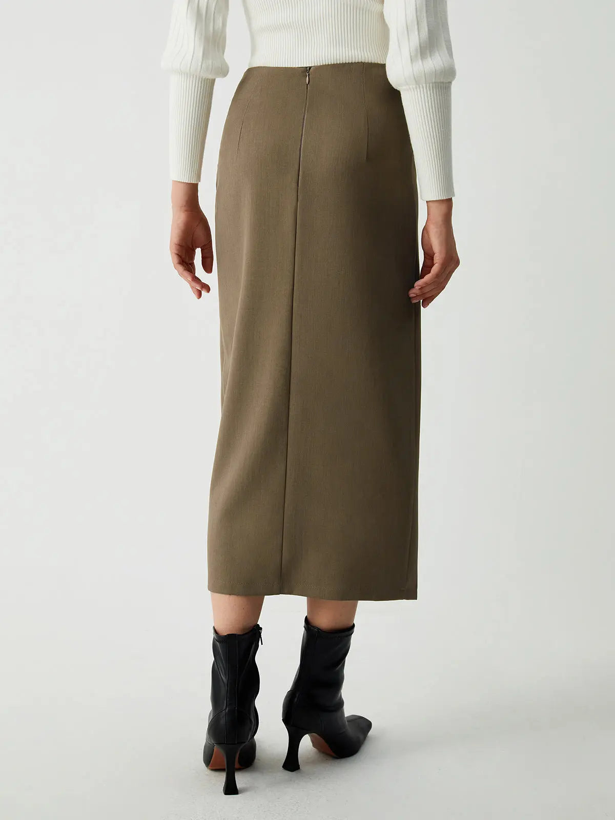 Raverya - Maple Wrap Slit Midi rok