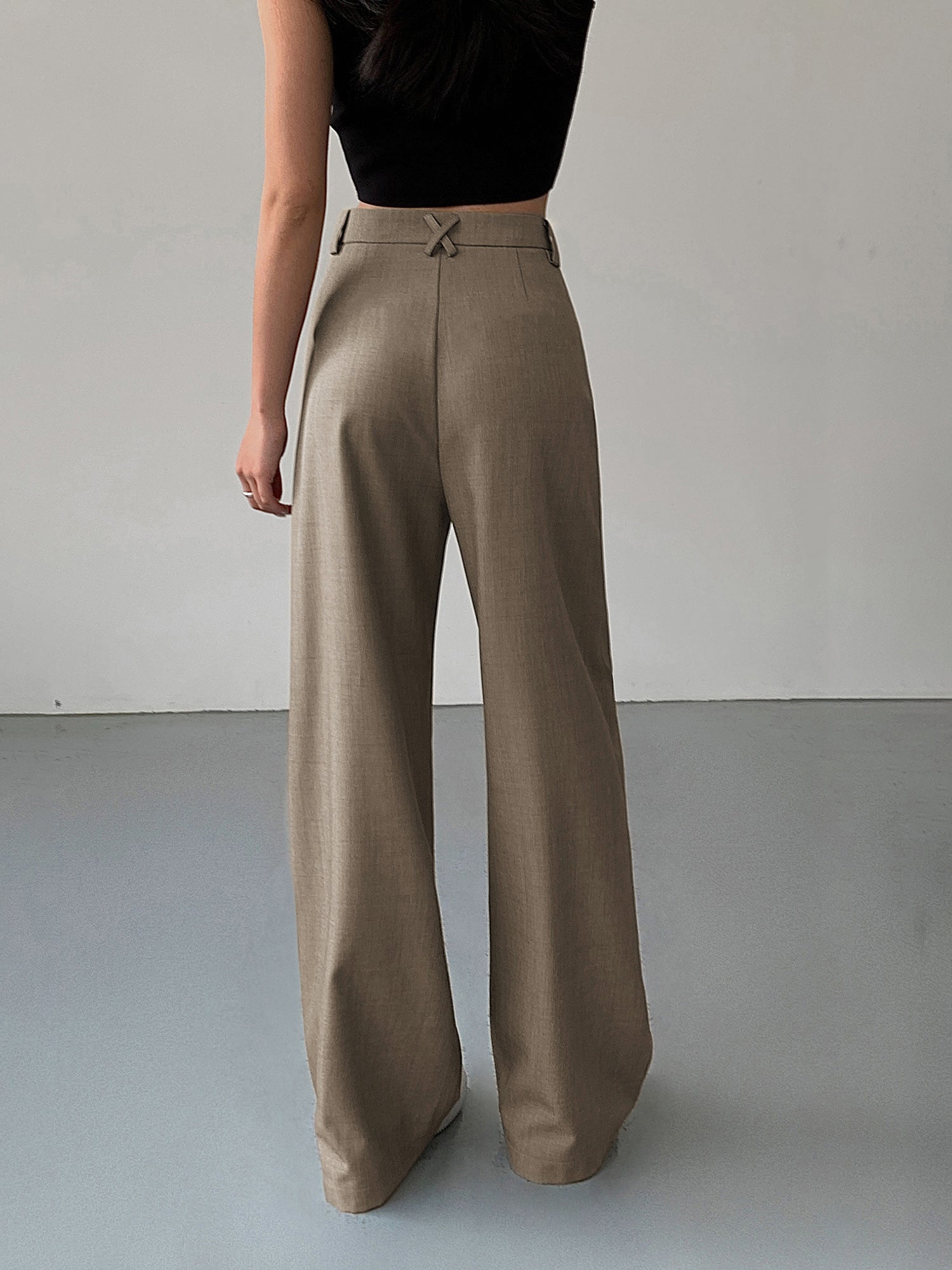Divine Geplooide Wide Leg Dress Broek