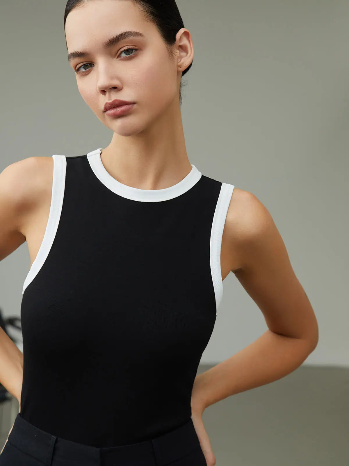Elegante old money tank top dames