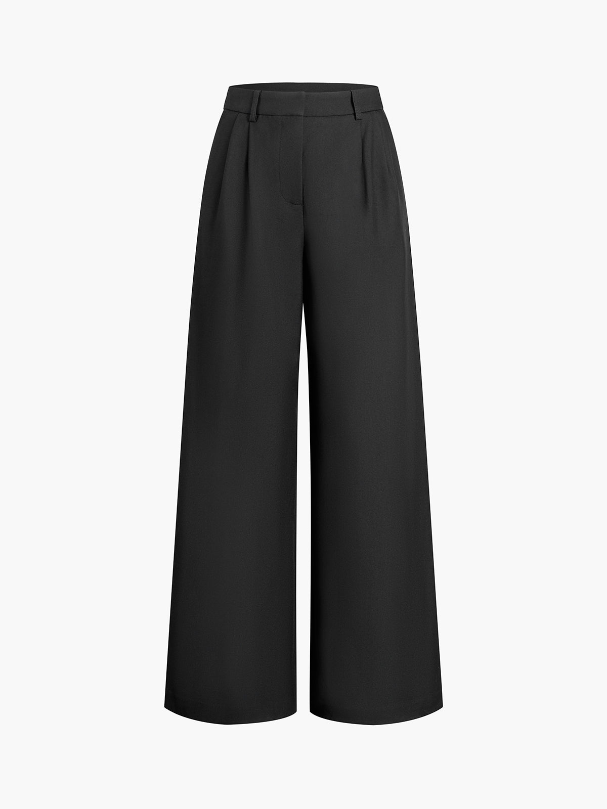 Effen Wide Leg Broek Zonder Riem