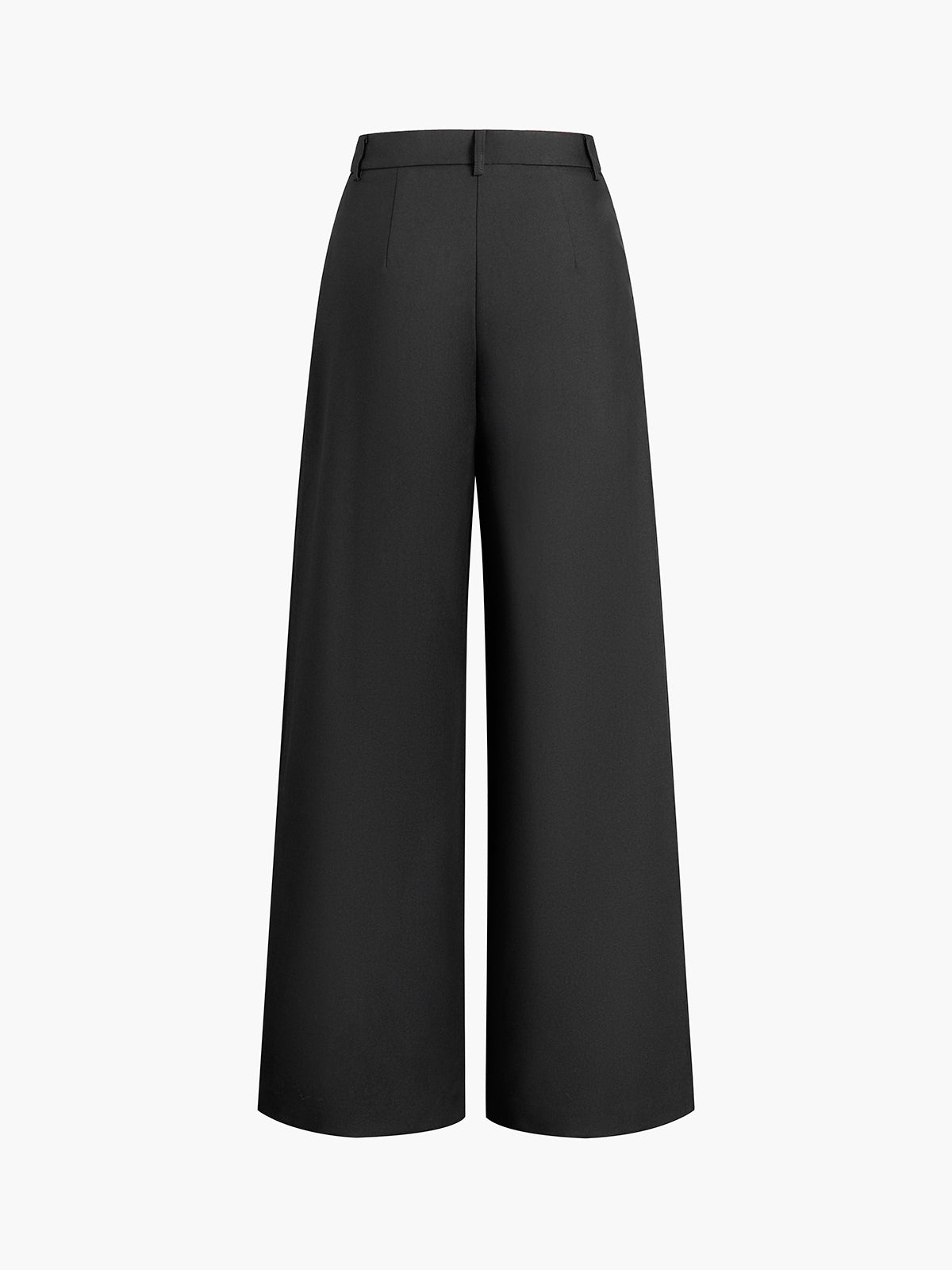 Effen Wide Leg Broek Zonder Riem