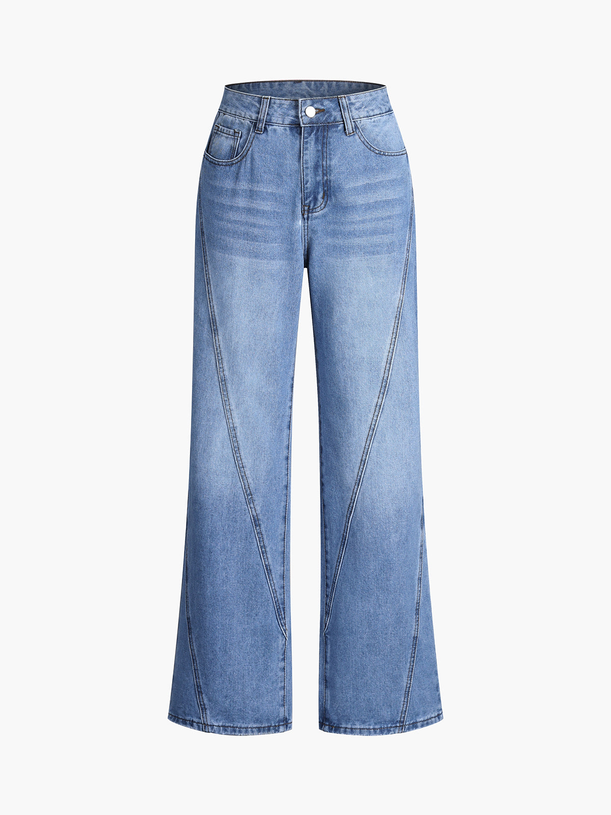 Raverya - Vintage Denim Rechte Broek
