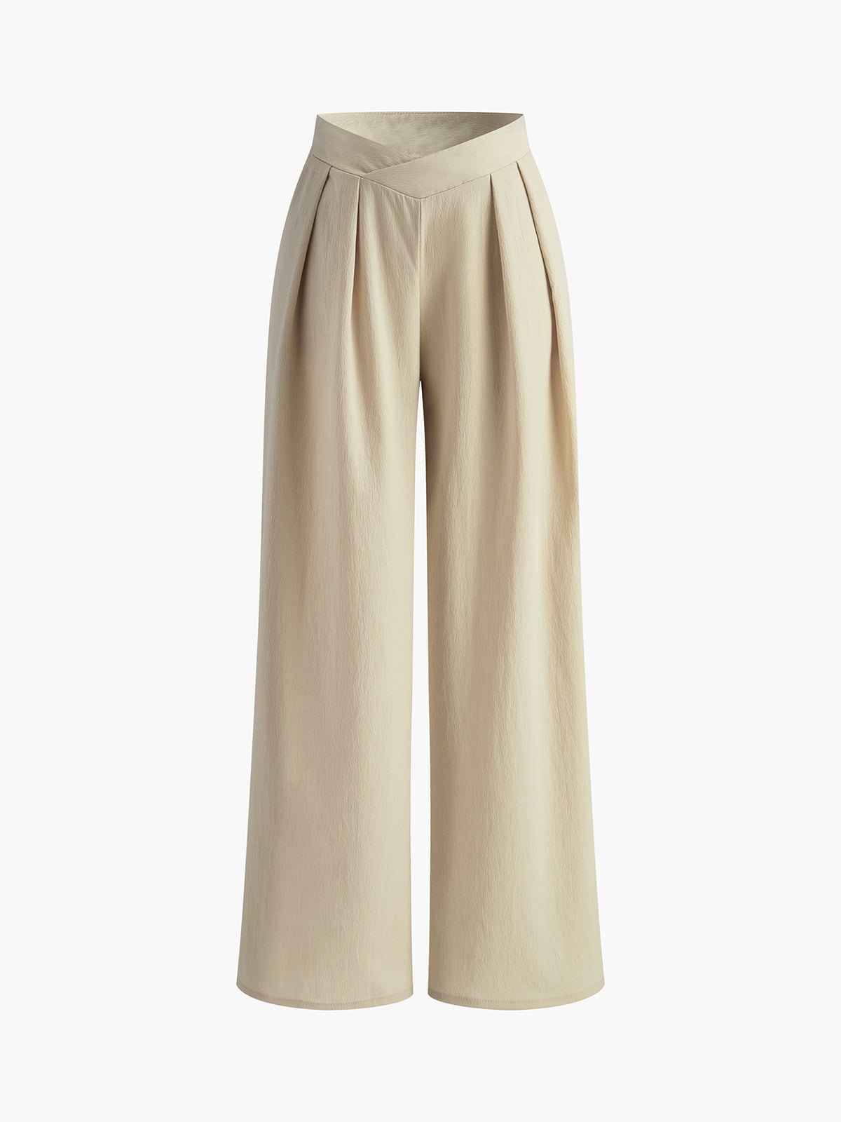 Casual Geplooide Wide Leg Broek