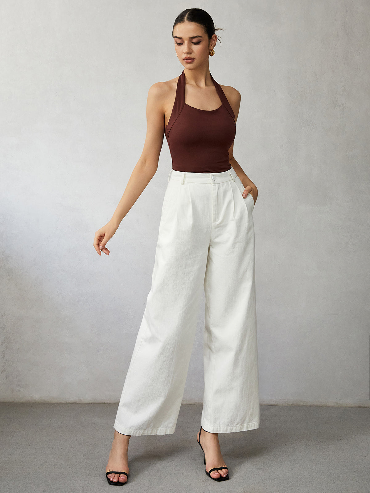 Hoge Taille Wide Leg Jeans