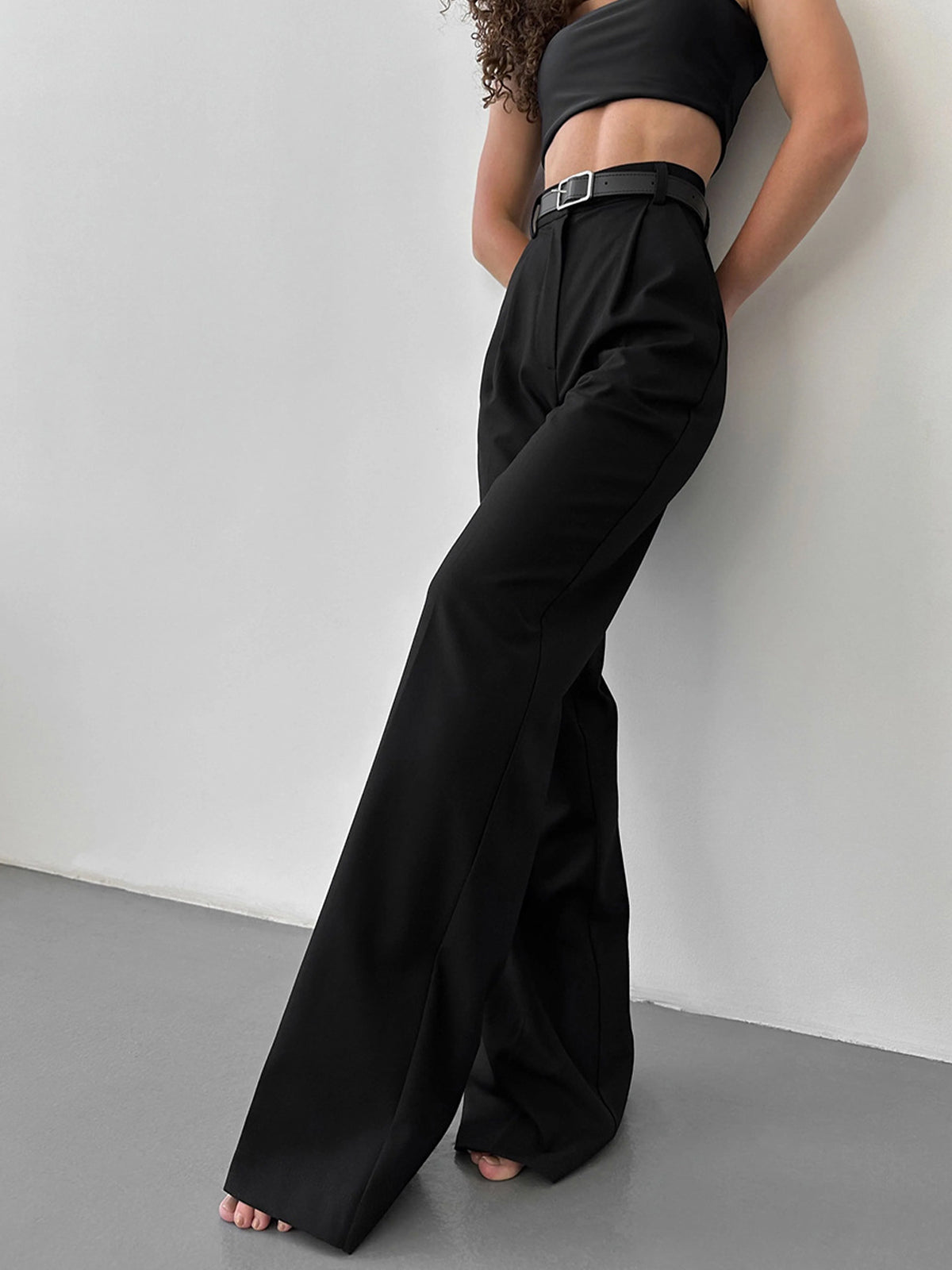 Hoge Taille Wide Leg Broek