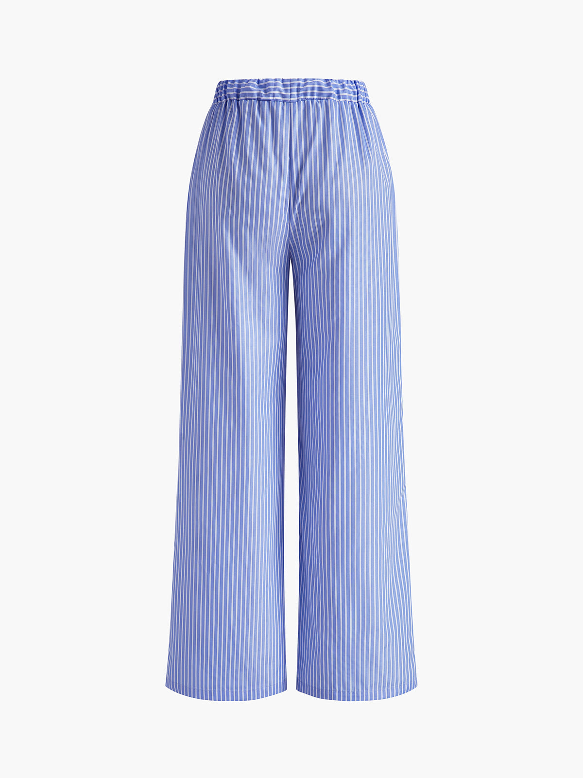 Casual Gestreepte Wide Leg Broek