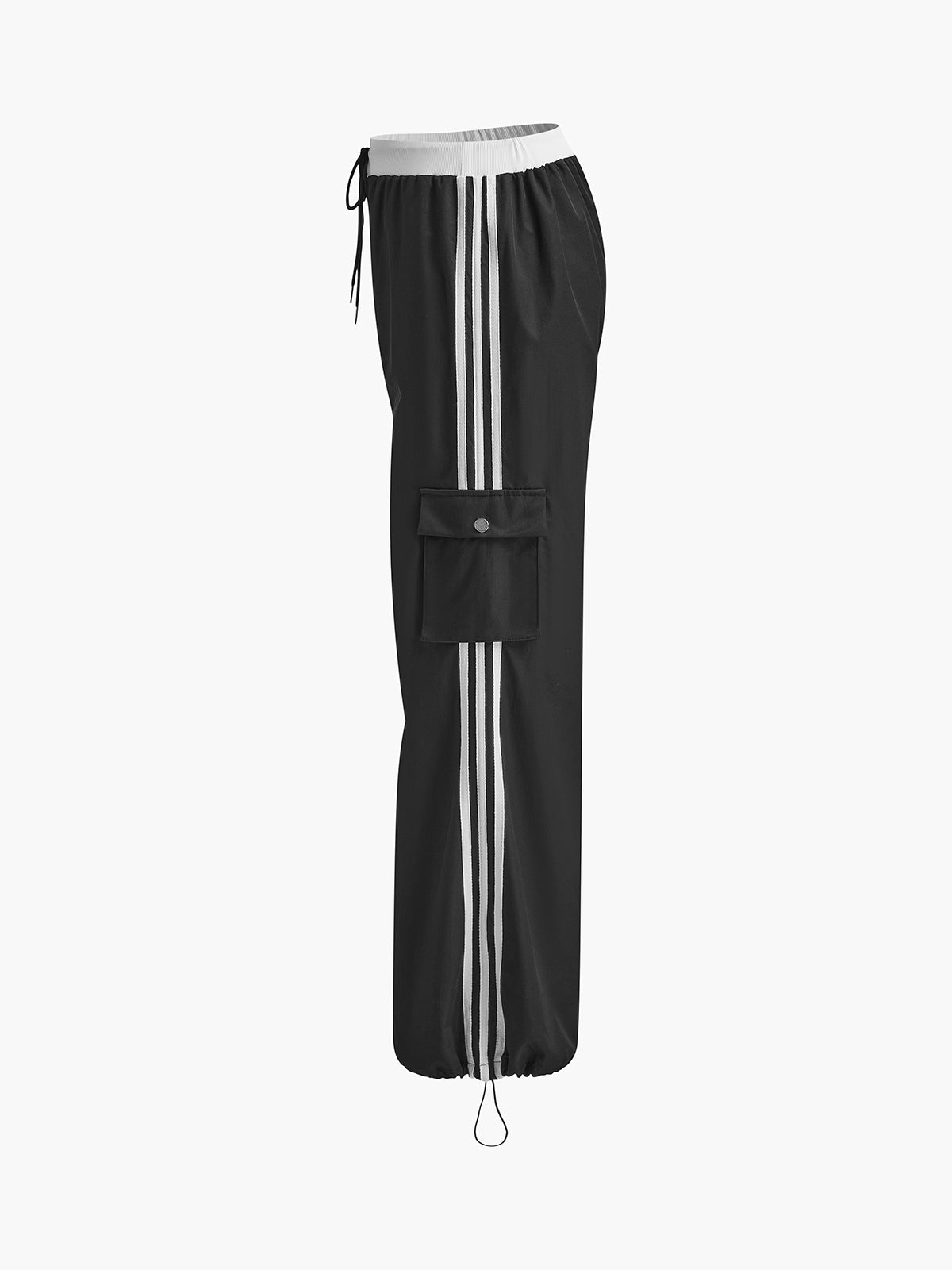 Gestreepte Patchwork Broek met Trekkoord