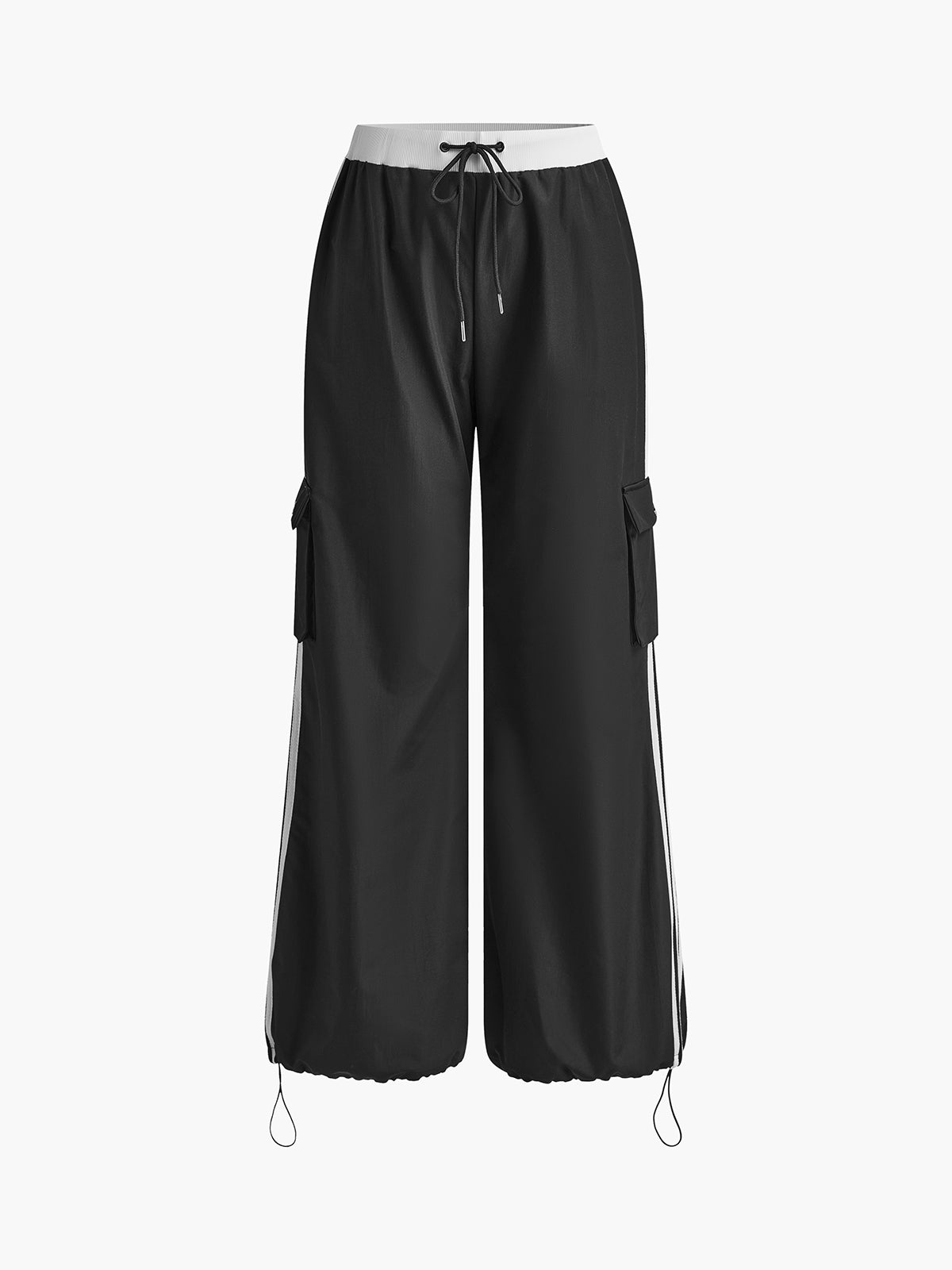 Gestreepte Patchwork Broek met Trekkoord