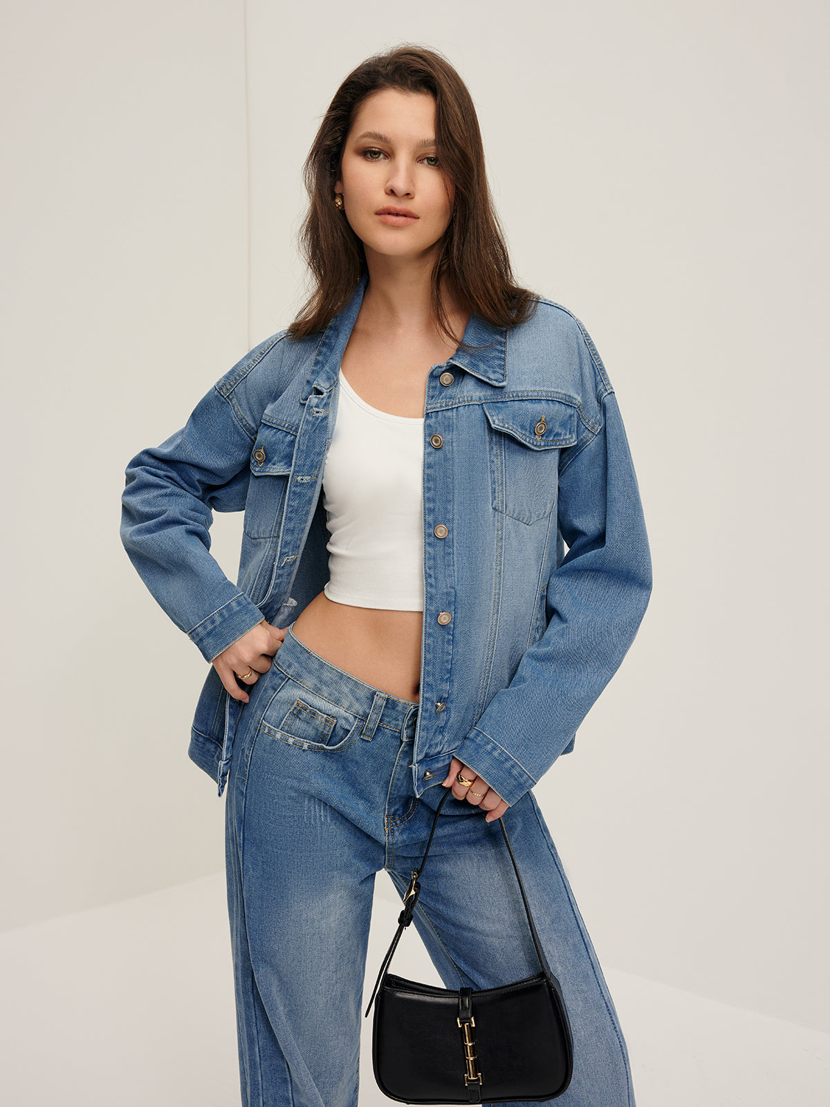 Raverya - Revers Zakken Denim Jacket