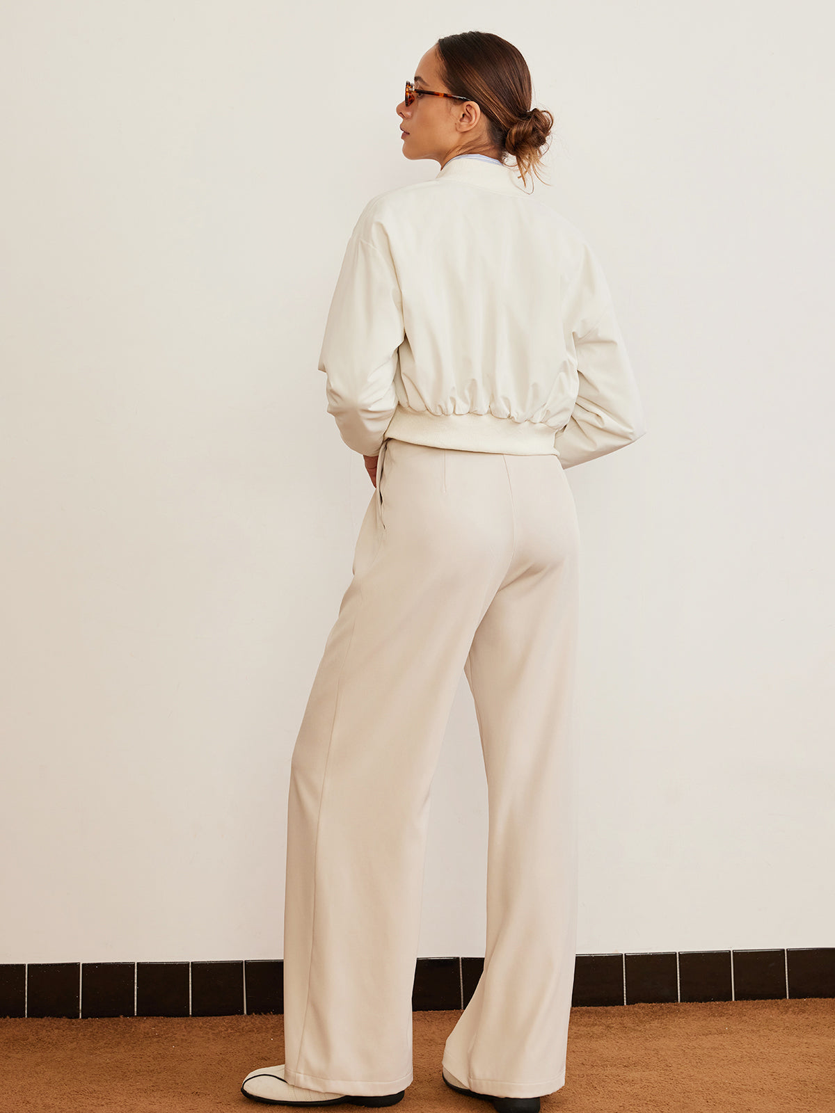 Geplooide Hoge Taille Broek