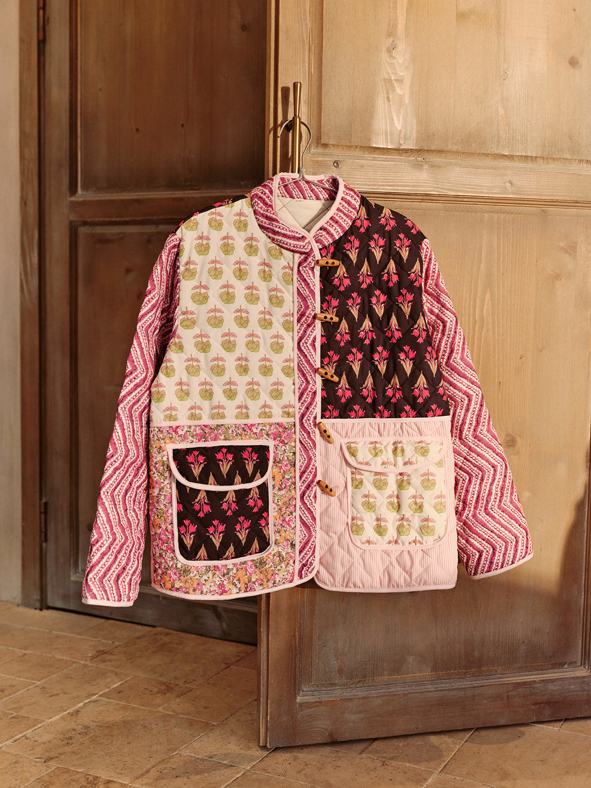 Raverya - Boheme Bloemenprint Winterjas