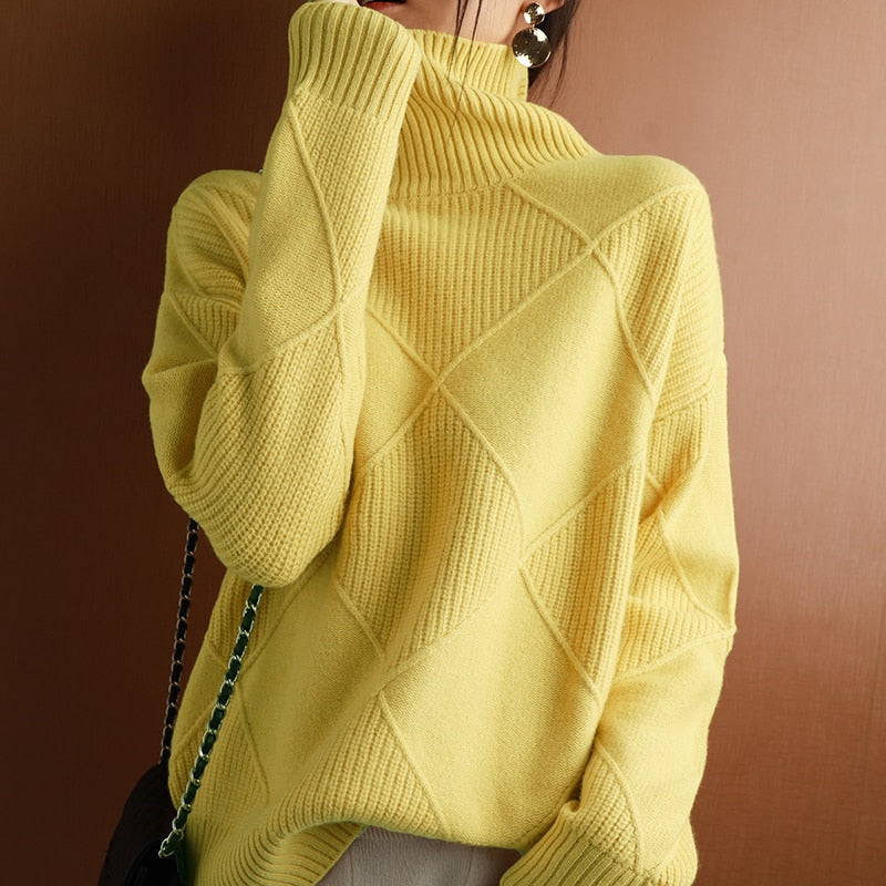 Pullover Trui met Rolkraag - Casual Chic en Veelzijdig