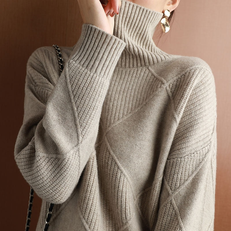 Pullover Trui met Rolkraag - Casual Chic en Veelzijdig