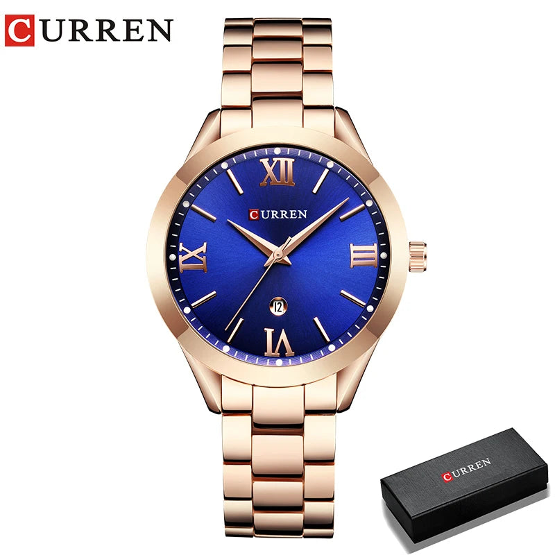 Curren Gouden Horloge Vrouwen Horloges Dames Creatieve Staal Vrouwen Armband Horloges Vrouwelijke Klok Relogio Feminino Montre Femme