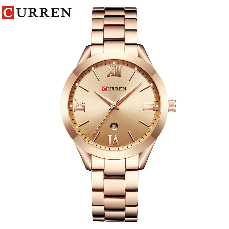 Curren Gouden Horloge Vrouwen Horloges Dames Creatieve Staal Vrouwen Armband Horloges Vrouwelijke Klok Relogio Feminino Montre Femme